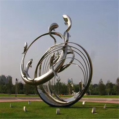 翰磊園林 以不銹鋼抽象雕塑，點(diǎn)睛現(xiàn)代園林景觀與地產(chǎn)水景