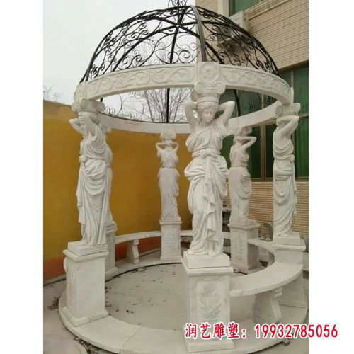 晚霞紅映歐式?jīng)鐾?定西青石雕塑的藝術(shù)與浪漫